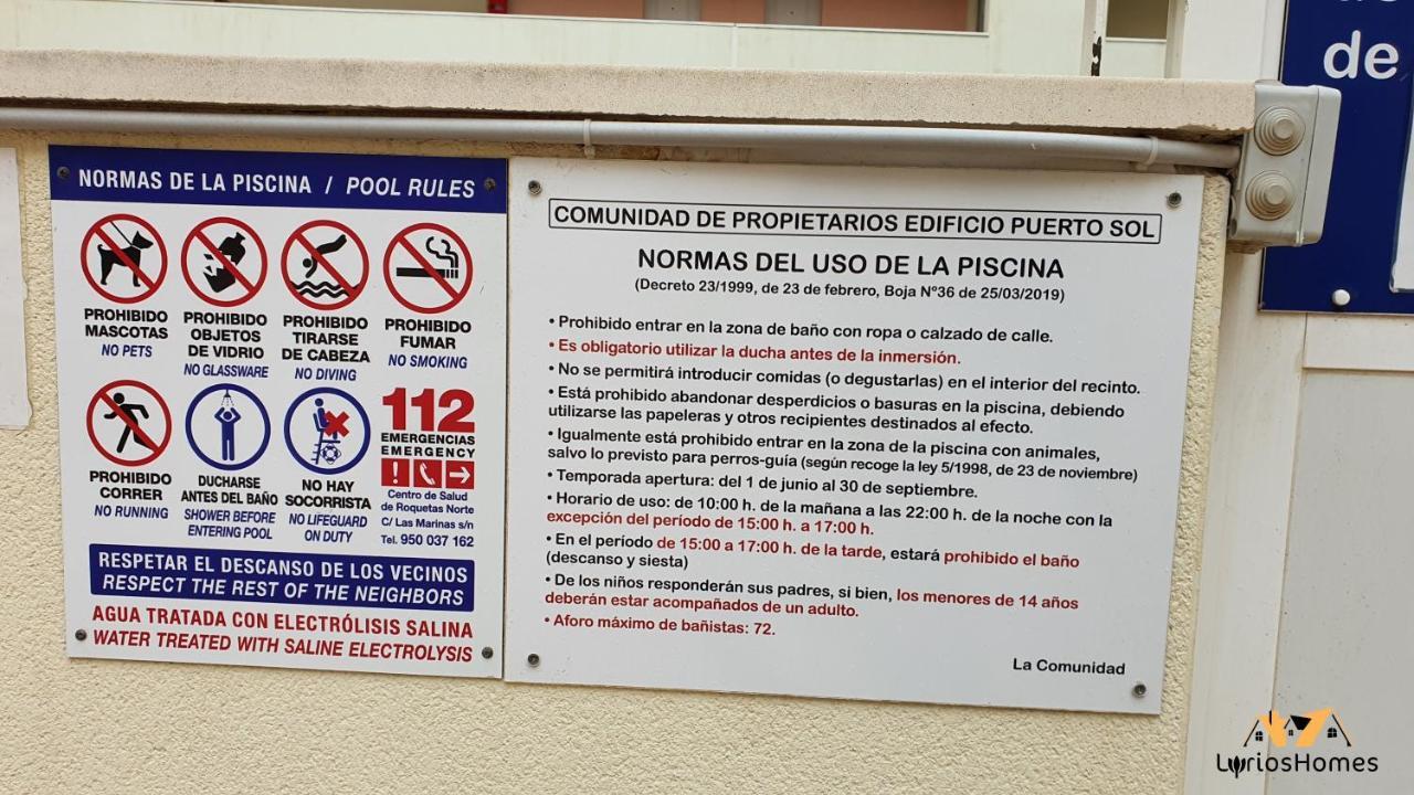 Lyrioshomes Beach Roquetas De Mar , Piscina Y Parque Infantil Kültér fotó